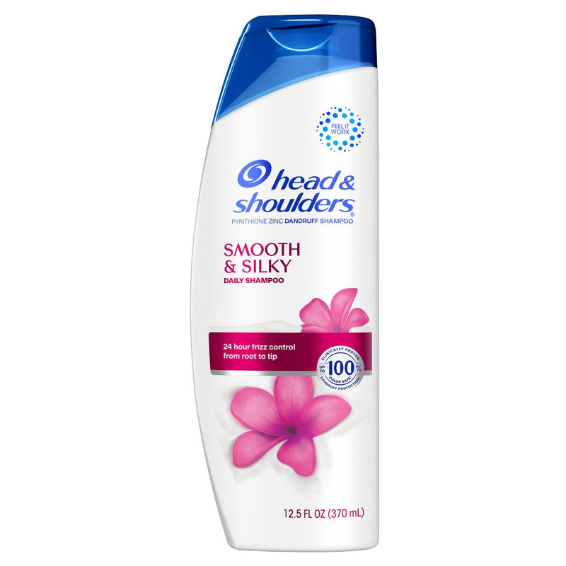 Head & Shoulders Dandruff Shampoo, Anti-Dandruff Treatment, Smooth and Silky for Daily Use, Paraben-Free - 12.5 fl oz