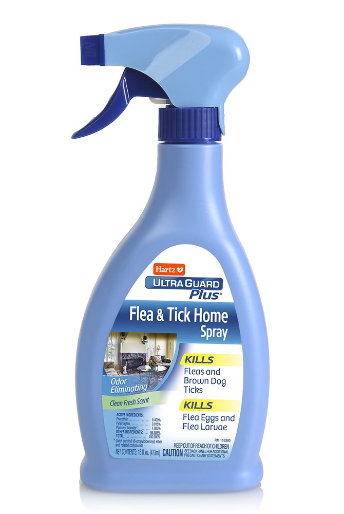 Hartz Ultraguard Plus Flea & Tick Home Spray, Kills Fleas And Ticks, Clean Fresh Scent, 16 Ounce