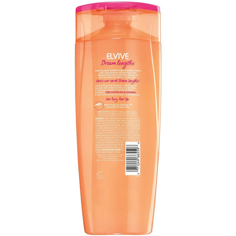 L'Oreal Paris Elvive Dream Lengths Restoring Shampoo for Long & Damaged Hair - 13.5 fl oz