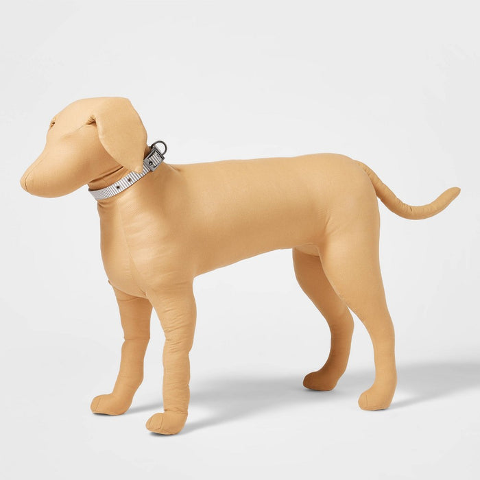 Striped Fashion Dog Collar with Pin Buckle - L - Boots & Barkley