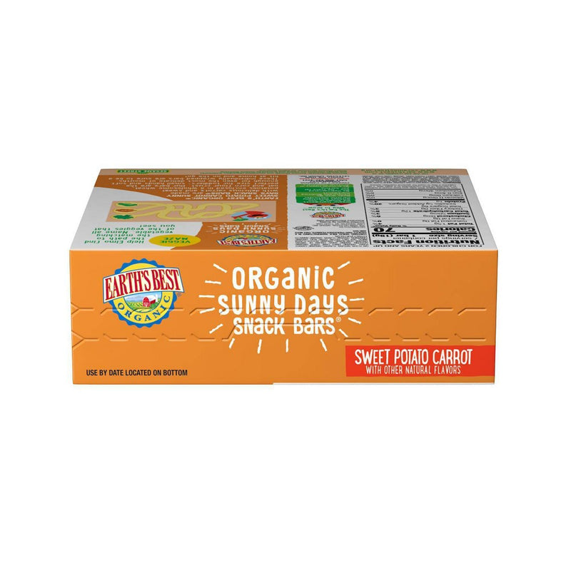 Earth's Best Organic Sesame Street Sweet Potato Carrot Sunny Days Snack Bars - 7ct/0.67oz Each