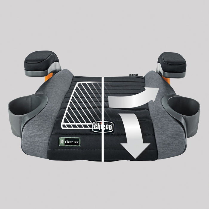 Chicco GoFit Cleartex Backless Booster Car Seat - Shadow