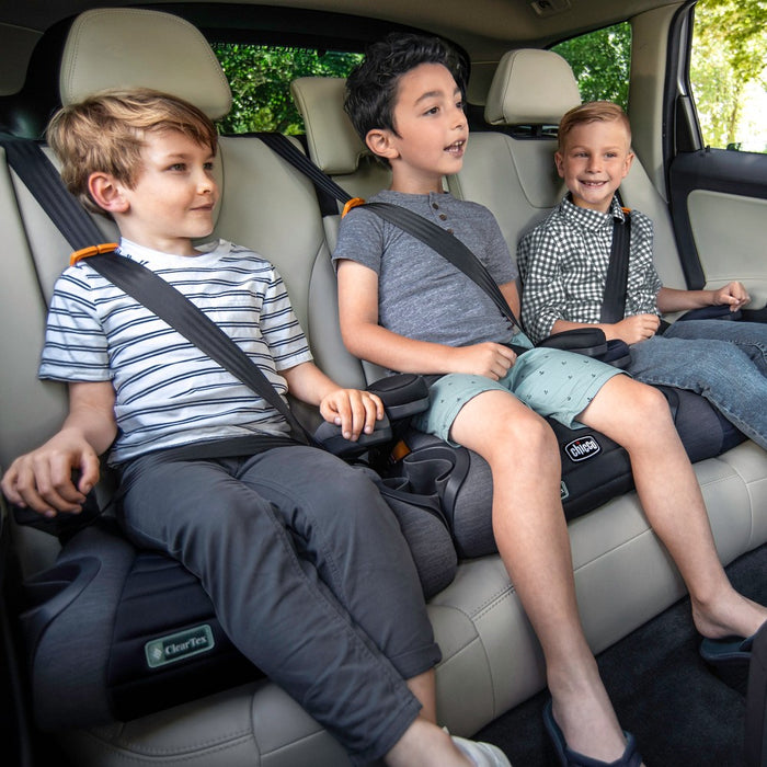 Chicco GoFit Cleartex Backless Booster Car Seat - Shadow