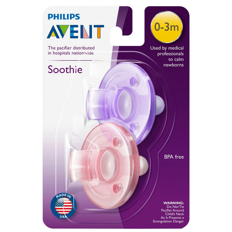 Philips Avent Pink/Purple Soothie (0-3 Months)