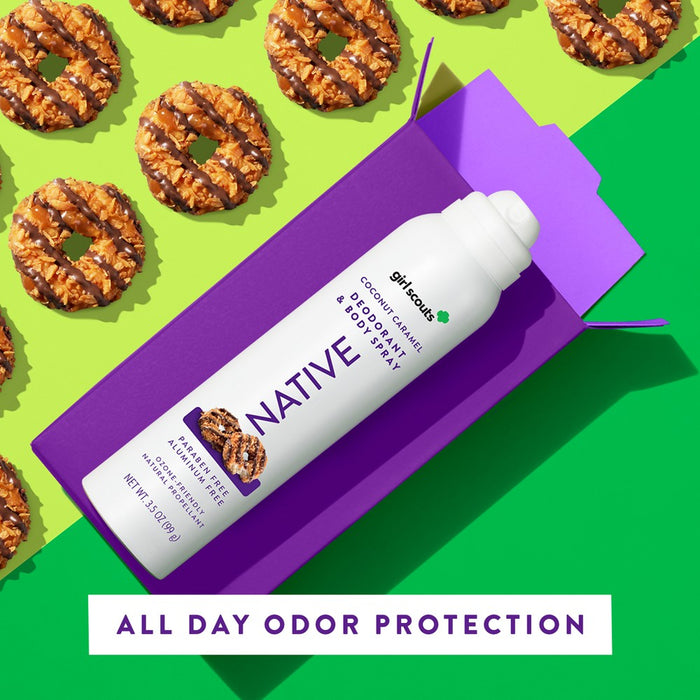 Native Limited Edition Girl Scout Coconut Caramel Cookie Deodorant Spray - 3.5oz