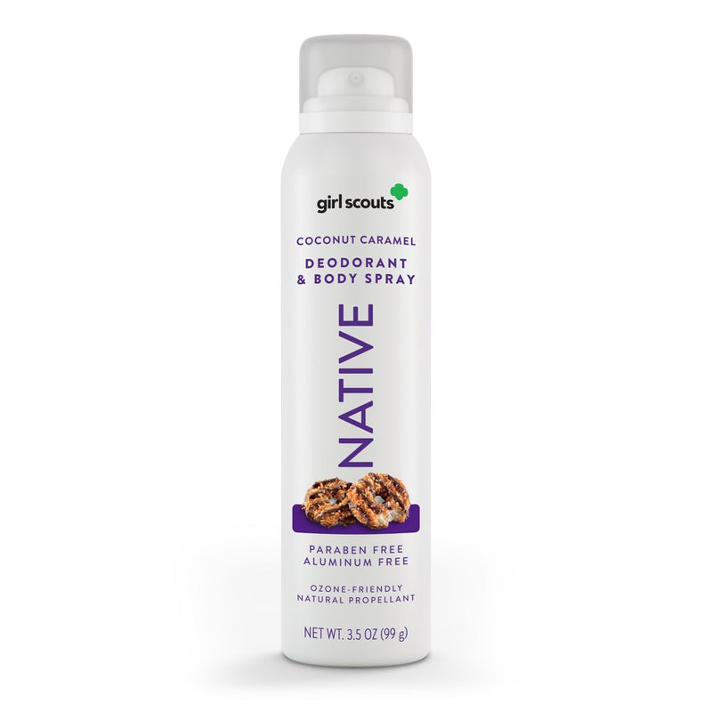 Native Limited Edition Girl Scout Coconut Caramel Cookie Deodorant Spray - 3.5oz