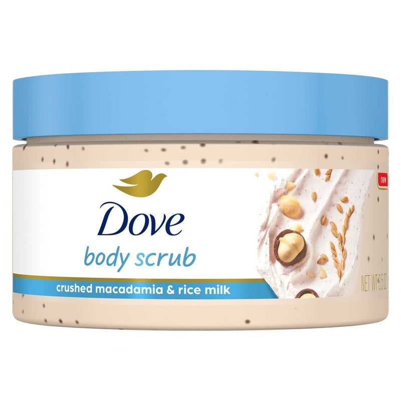Dove Beauty Crushed Macadamia & Rice Milk Mini Body Scrub - 3.2oz