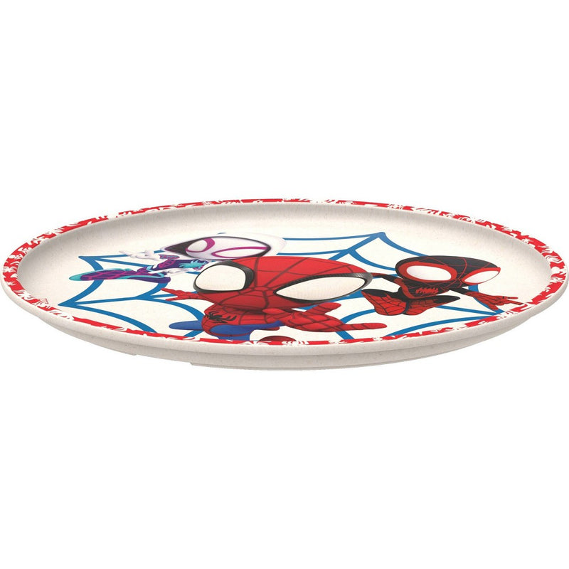 Zak Designs 'Spidey and His Amazing Friends' 2pk 8" Melamine Bamboo Dining Plate Set