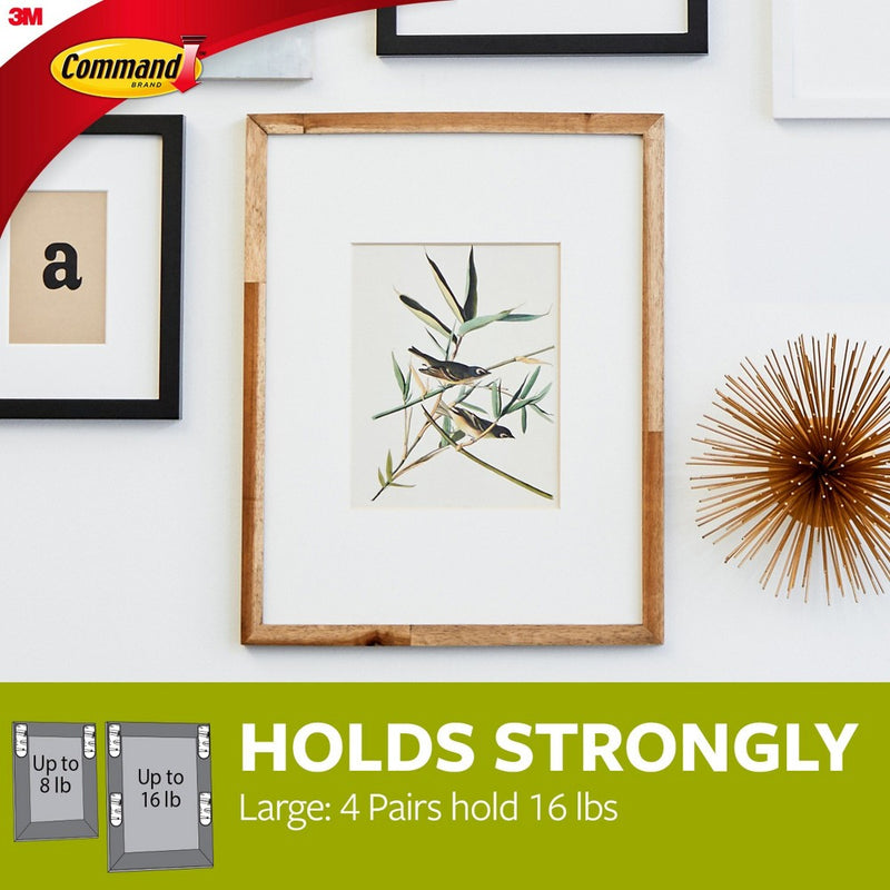 Command Large Picture Hanging Strips, 4/pk