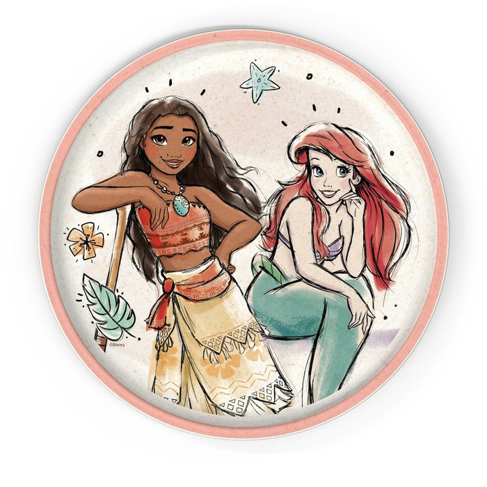 Zak Designs 'Princess' 2pk 8" Melamine Bamboo Dining Plate Set