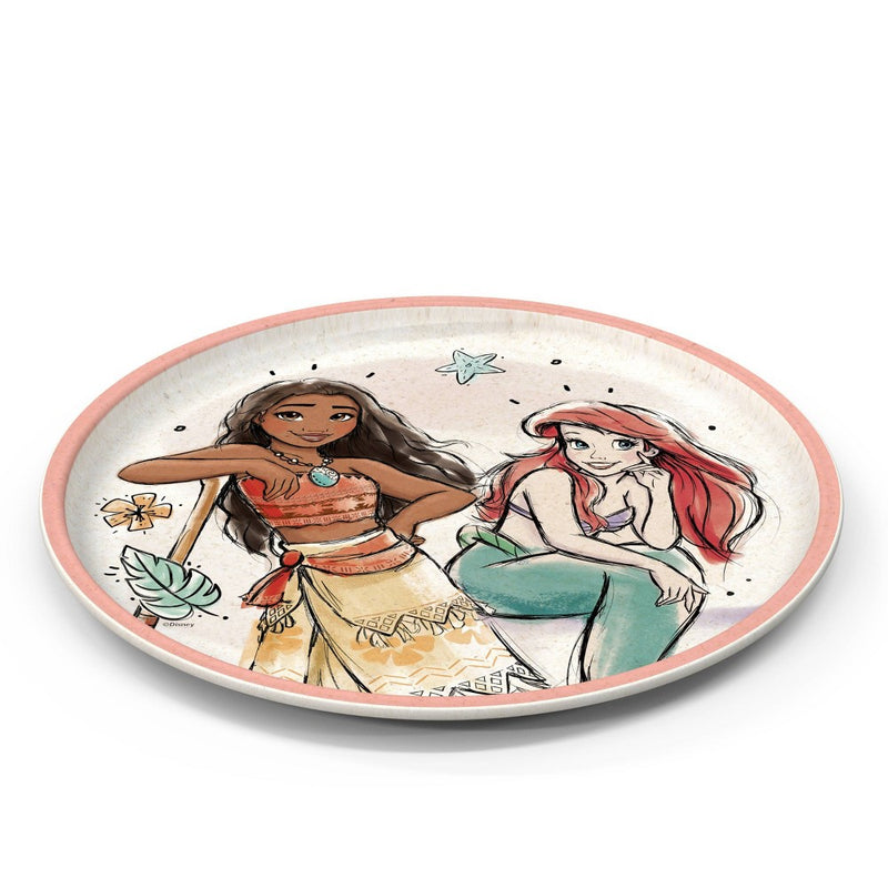 Zak Designs 'Princess' 2pk 8" Melamine Bamboo Dining Plate Set