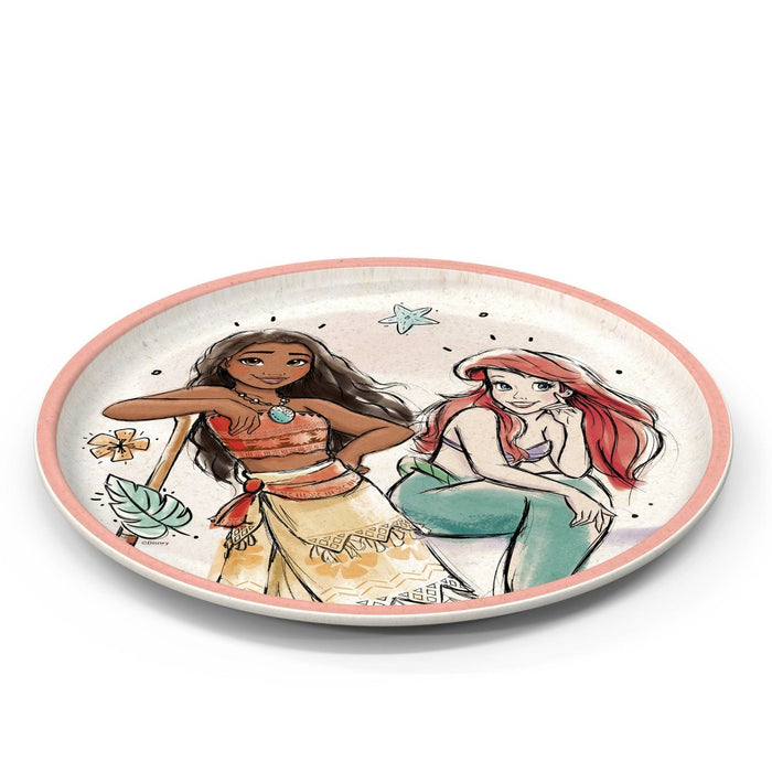 Zak Designs 'Princess' 2pk 8" Melamine Bamboo Dining Plate Set
