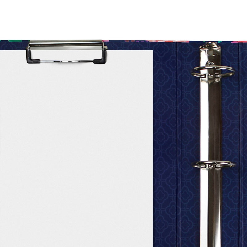 2" 3 Ring Binder Floral Blue - greenroom