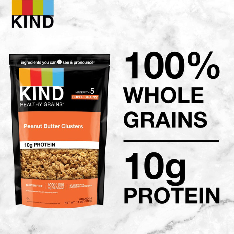 KIND Healthy Grains Protein Peanut Butter Whole Grain Clusters - 11oz