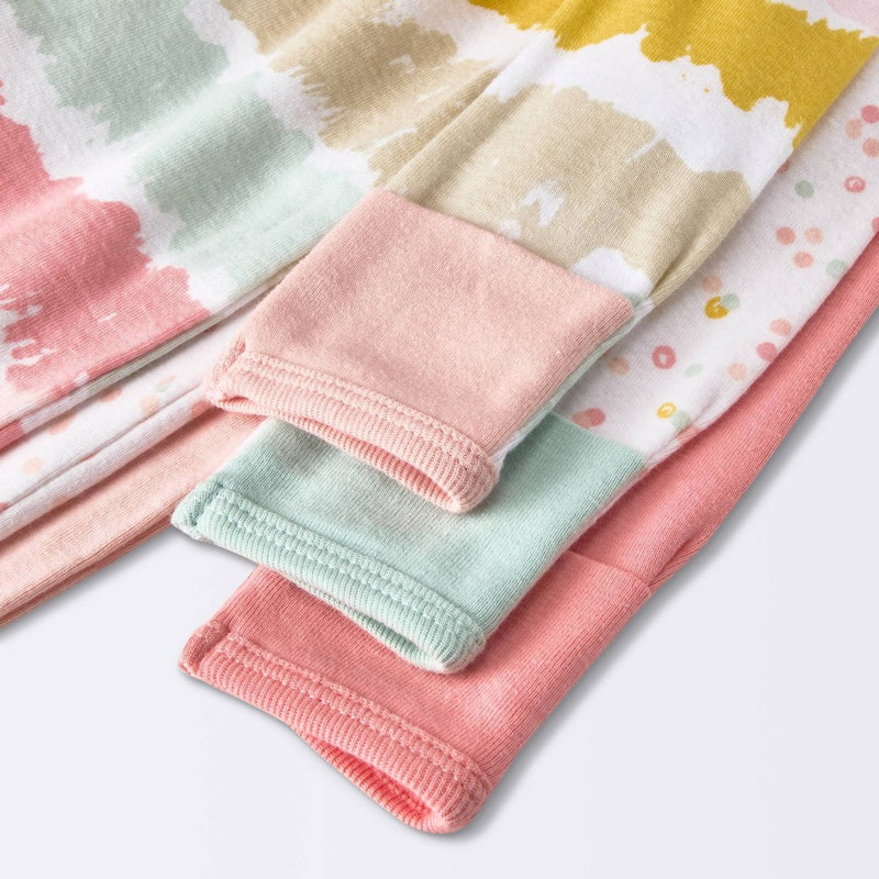 Baby Girls' 3pk Zip-Up Sleep N' Play - Cloud Island Pink 0-3M