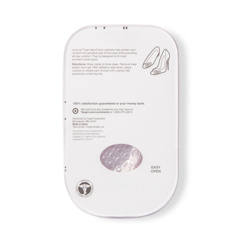 Ball of Foot Gel Cushion - 3pk - up & up