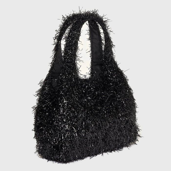 Tinsel Mini Party Tote Handbag - A New Day Black