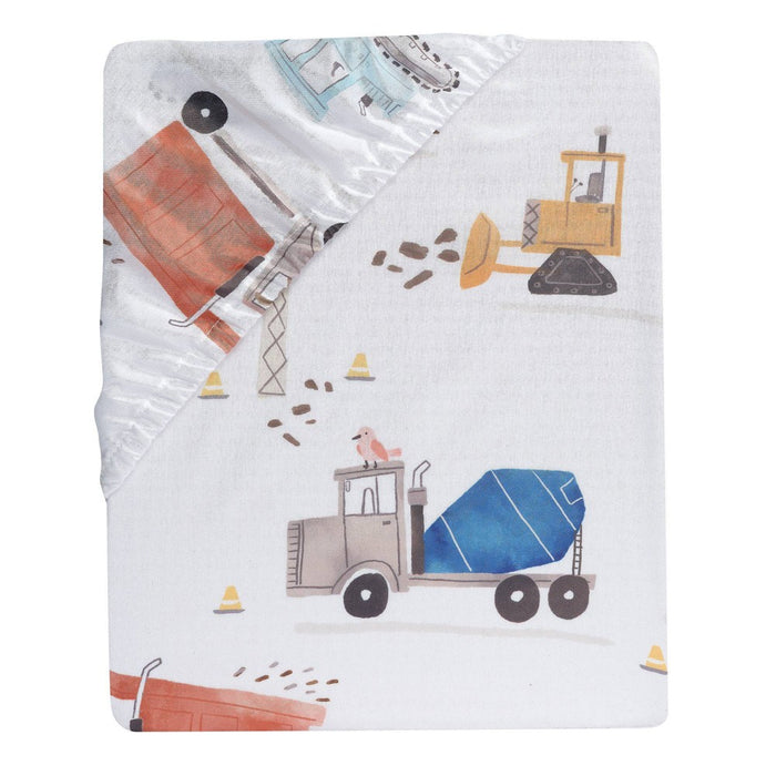Bedtime Originals by Lambs & Ivy Construction Zone Fitted Crib Sheet