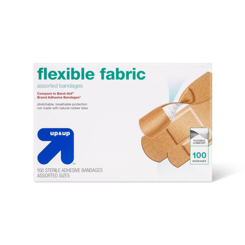 Flexible Fabric Assorted Bandages - 100ct - up & up
