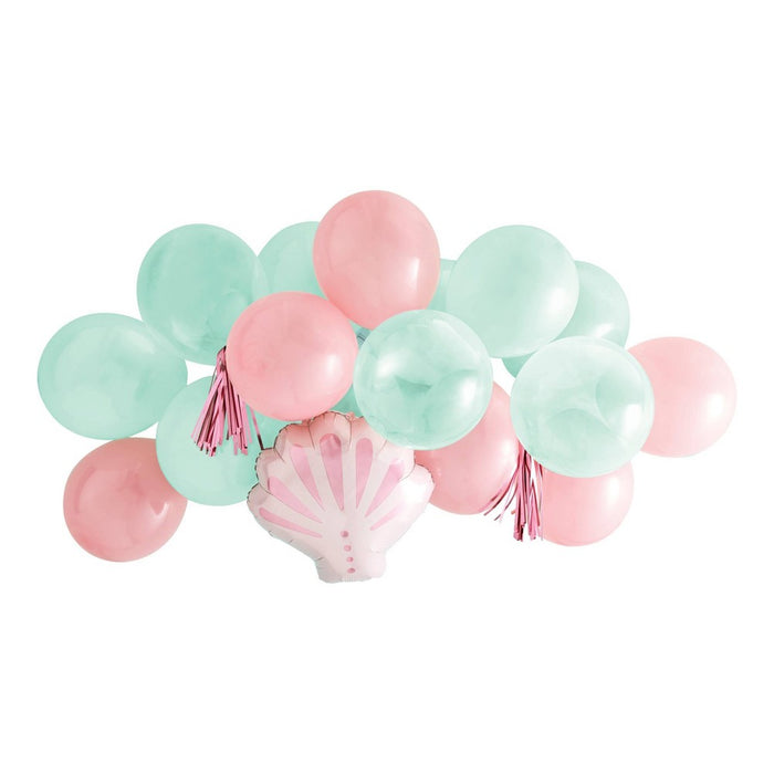 17ct Mermaid Balloon Pack Pink/Teal - Spritz