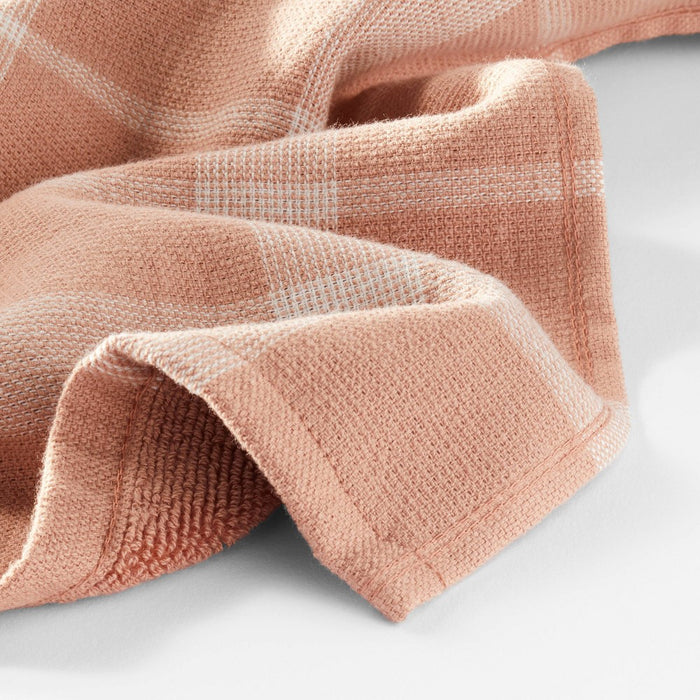 Dual Sided Terry Kitchen Towel Terracotta Orange/Cream - Figmint