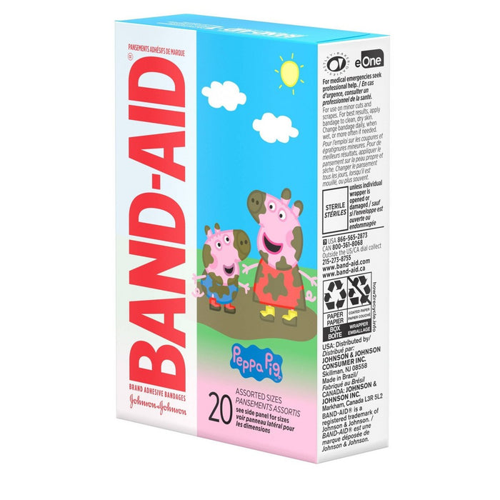 Band-Aid Adhesive Peppa Pig Bandages - 20ct