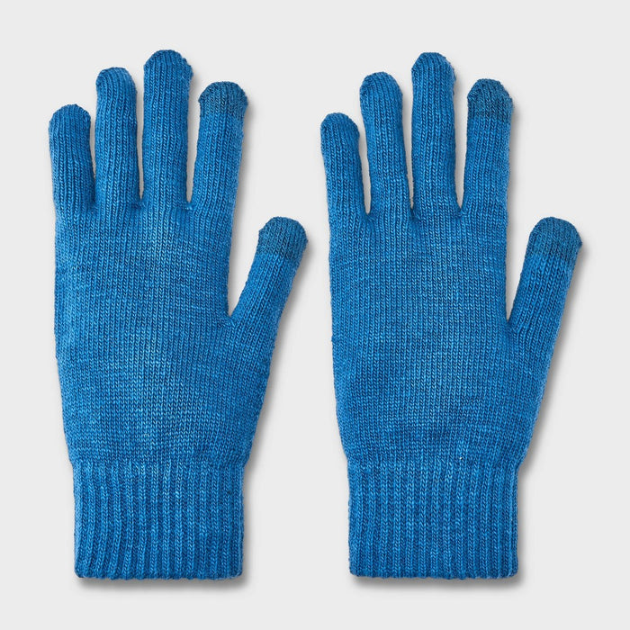 Men's Knit Touch Gloves - Goodfellow & Co Friendship Blue One Size