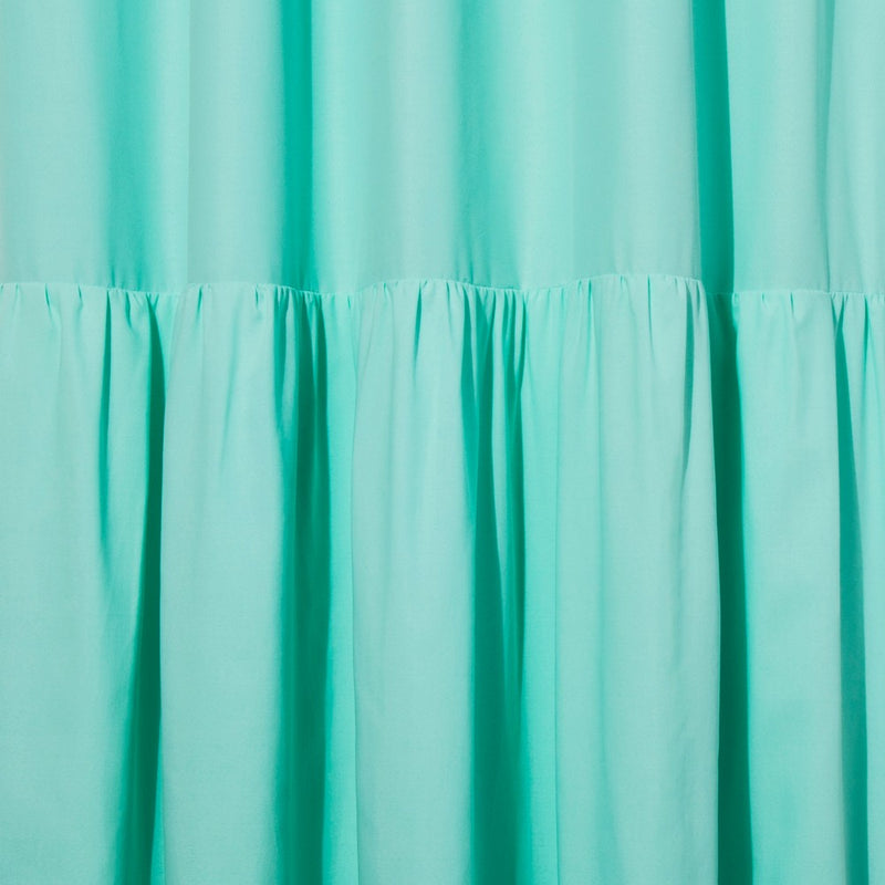 Ruffle Blackout Curtain Panel Green (42"x63") - Pillowfort