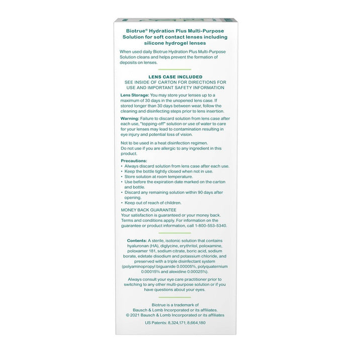 Biotrue Hydration Plus Contact Lens Solution - 10 fl oz