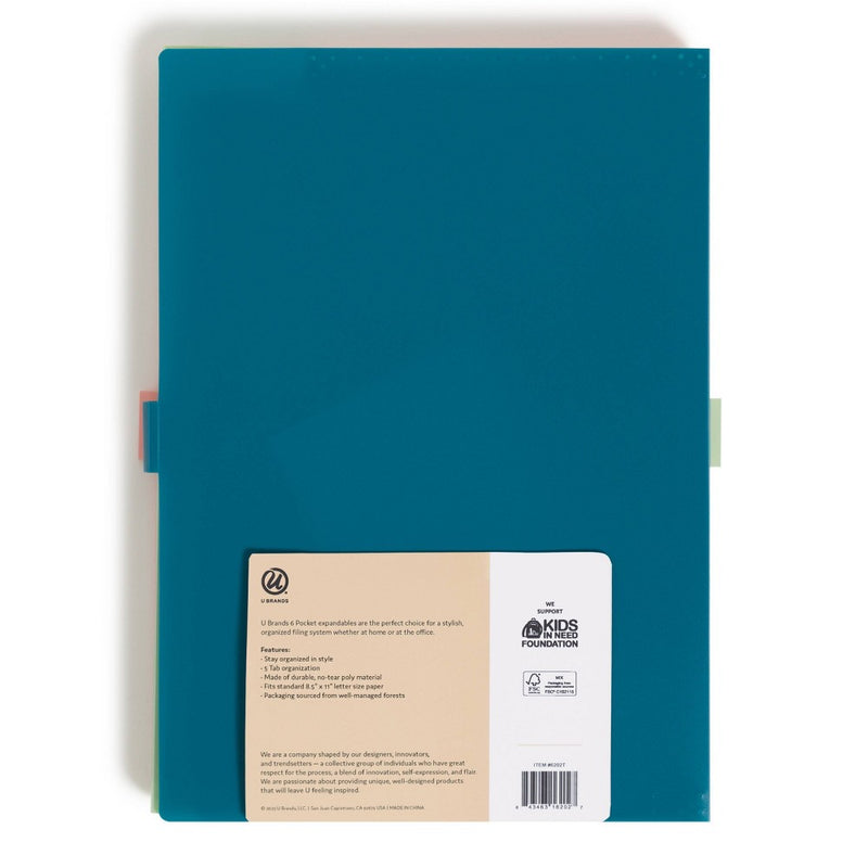 U Brands 3pk Poly Expandable File Holder Soft Summer