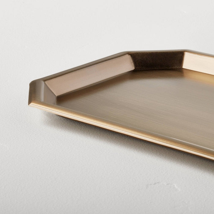 Large Metal Desk Accessory Tray Brass Finish - Hearth & Hand with Magnolia