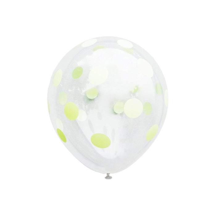 12" 12ct Printed "Happy Birthday" Pastel Balloons Clear - Spritz