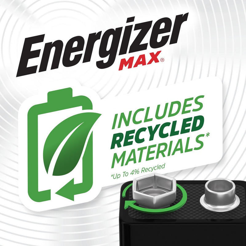Energizer Max 9V Cell Batteries - Alkaline Battery
