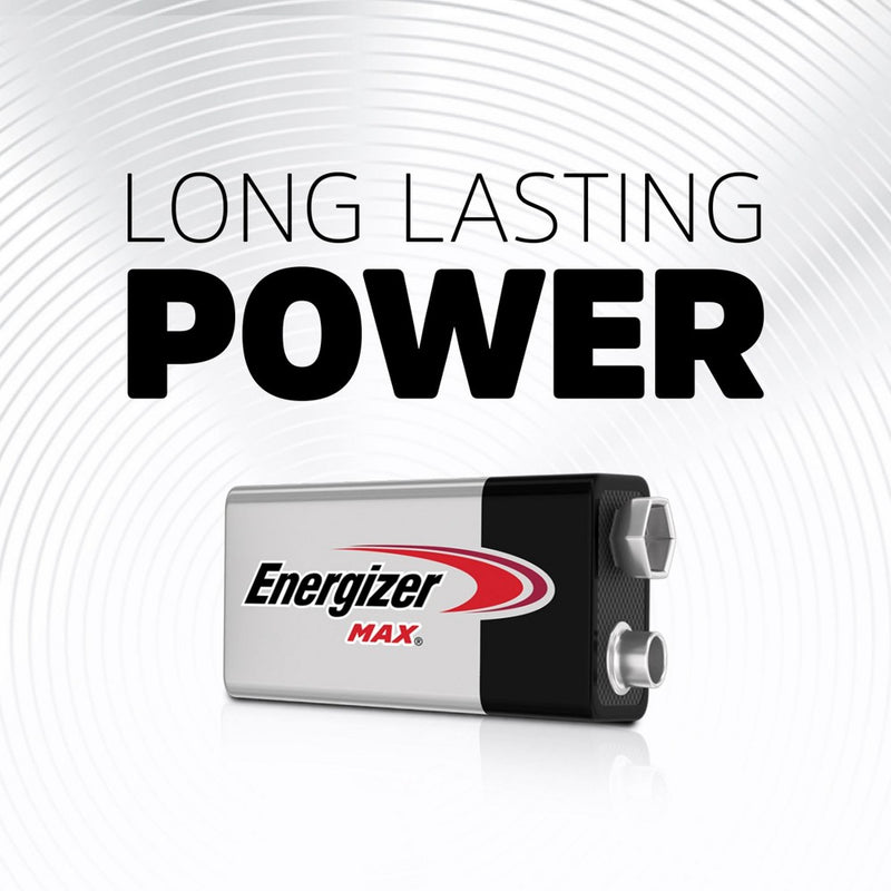 Energizer Max 9V Cell Batteries - Alkaline Battery