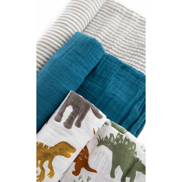 Little Unicorn Cotton Muslin Swaddle Blanket - Friends - 3pk