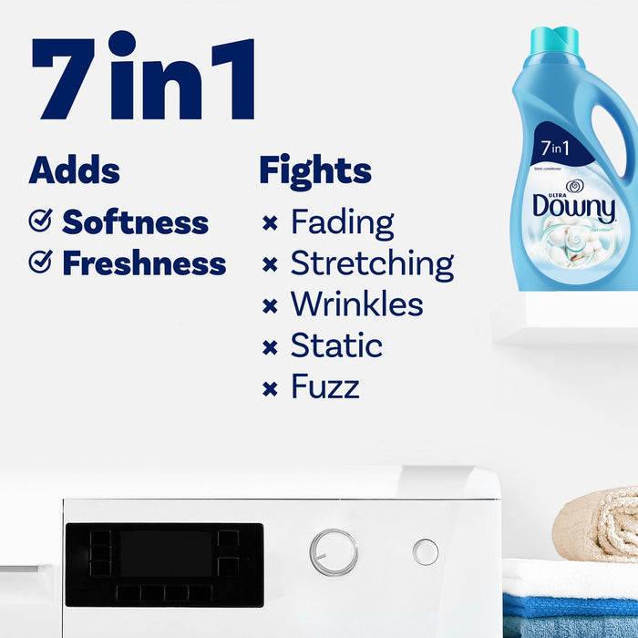 Downy Cool Cotton Ultra Liquid Fabric Softener - 88 fl oz