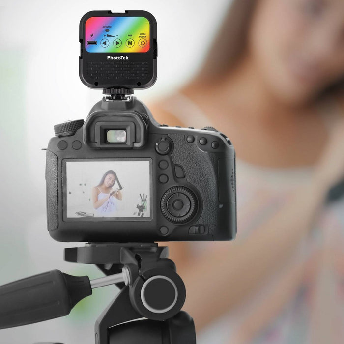 PhotoTeK Universal RGB Portable Rechargeable Video Light