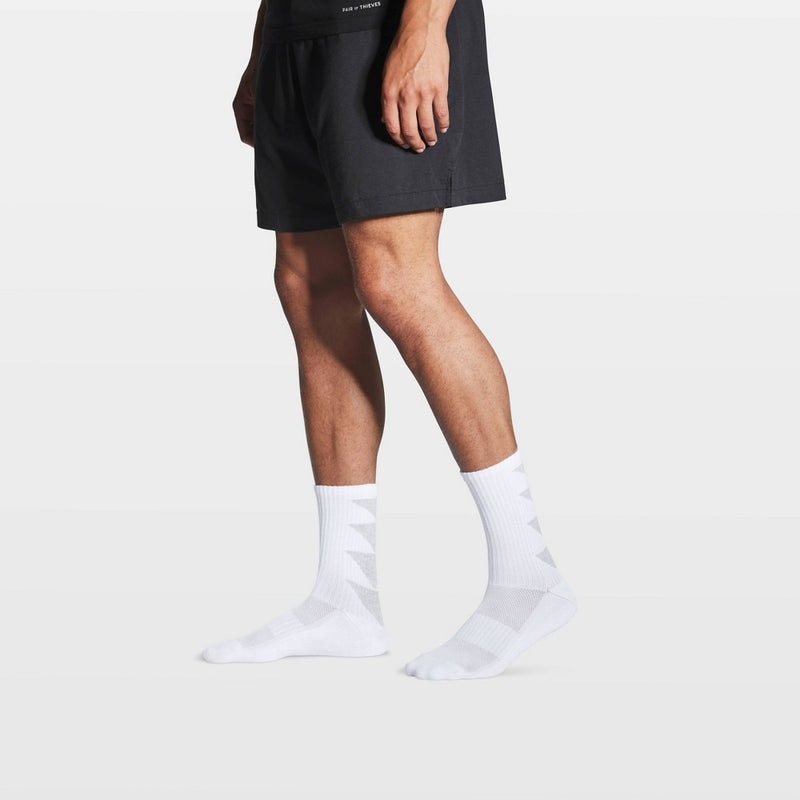 Pair of Thieves Men's Crew Socks 3pk - White 6-12