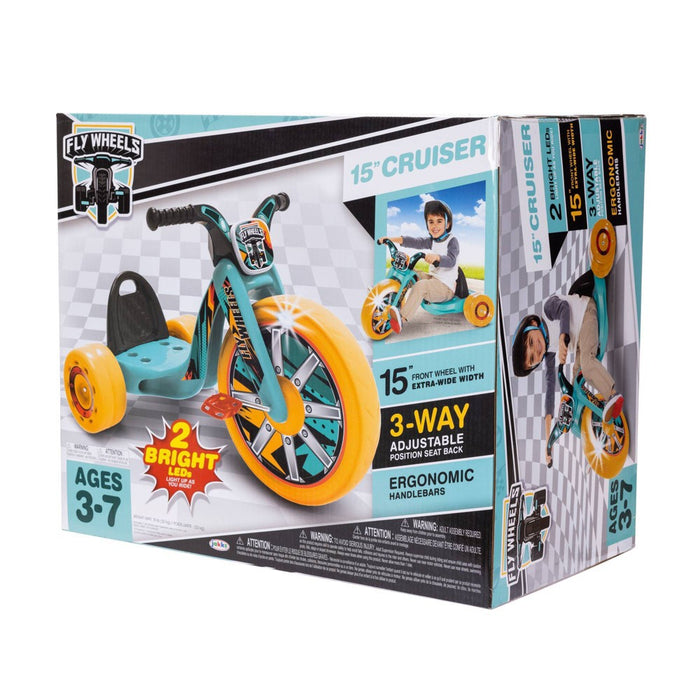 Jakks Pacific 15" Fly Wheel Cruiser Kids' Tricycle with 3 Position Seat