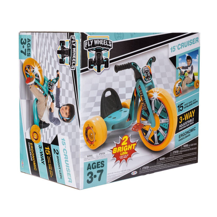 Jakks Pacific 15" Fly Wheel Cruiser Kids' Tricycle with 3 Position Seat