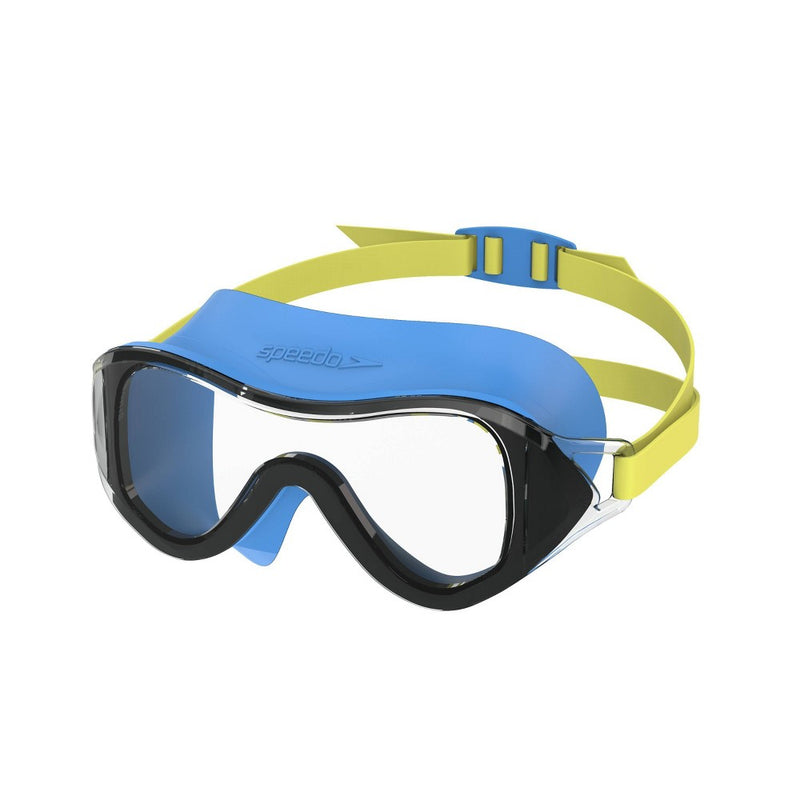 Speedo Kids' Hybrid Swim Mask - Blue/Yellow