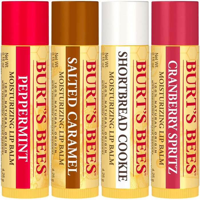 Burt's Bees Festive Fix Lip Balm Gift Set - 0.15oz/4pk