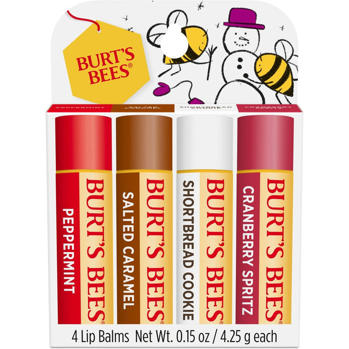 Burt's Bees Festive Fix Lip Balm Gift Set - 0.15oz/4pk