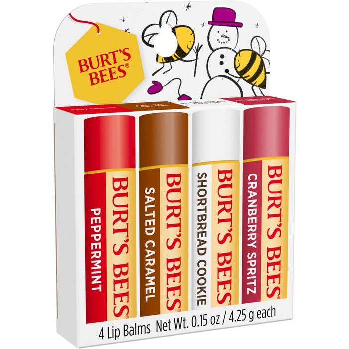 Burt's Bees Festive Fix Lip Balm Gift Set - 0.15oz/4pk