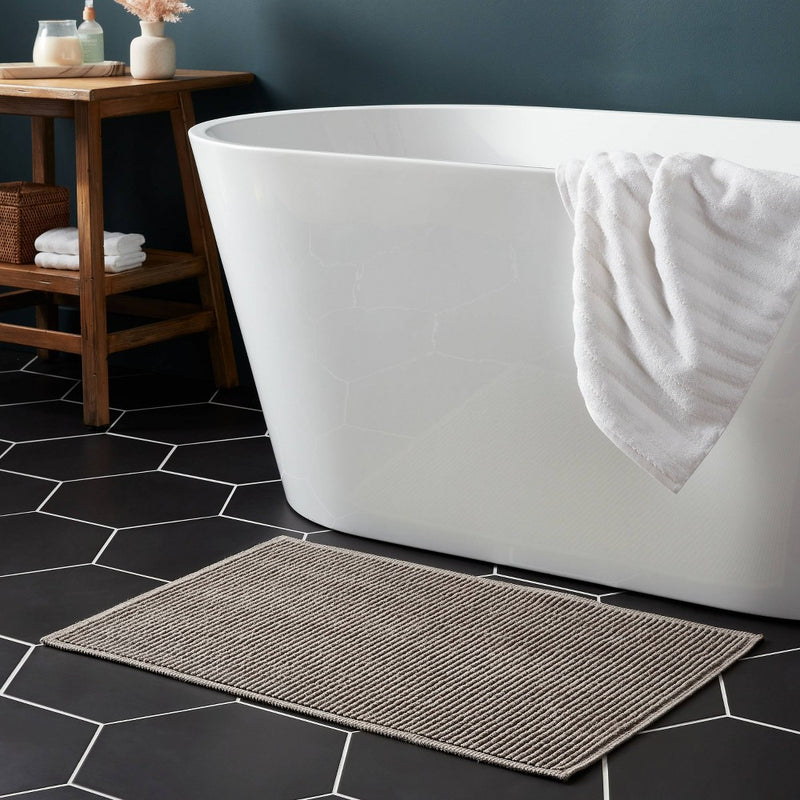 20"x30" Performance Plus Bath Mat Solid Dark Gray - Threshold