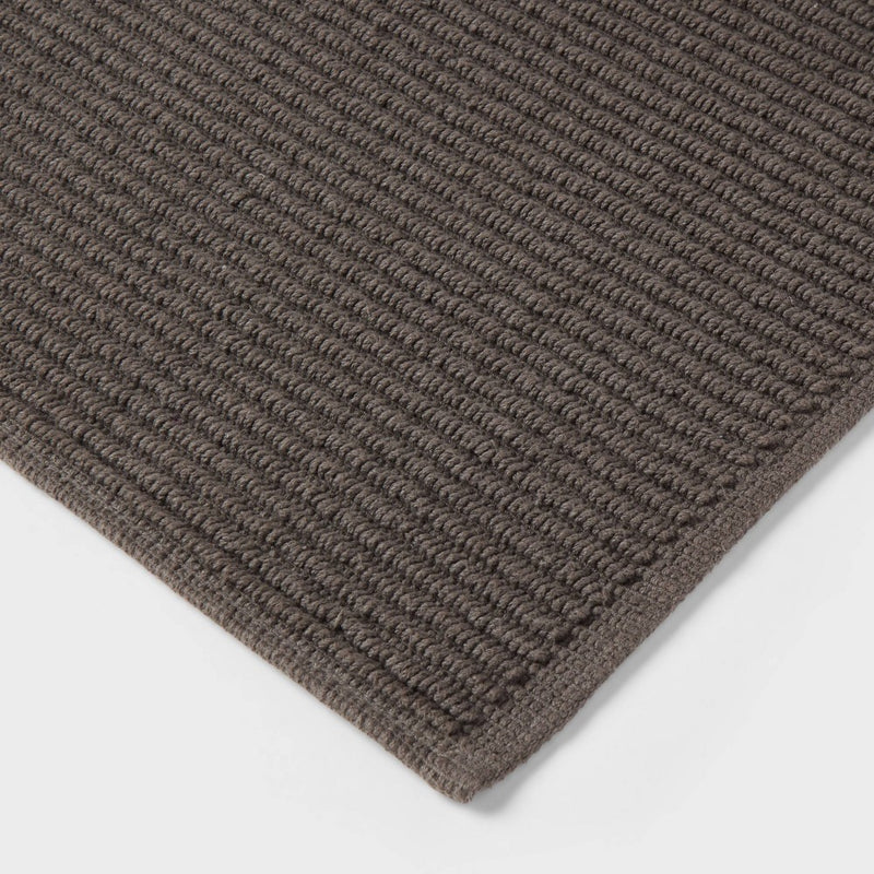 20"x30" Performance Plus Bath Mat Solid Dark Gray - Threshold