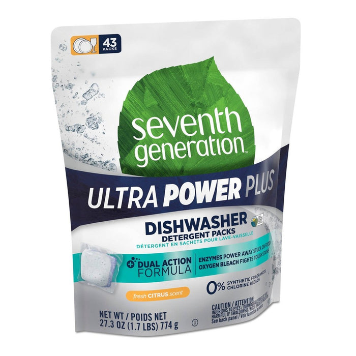 Seventh Generation Ultra Power Plus Auto Dish Packs - 43ct