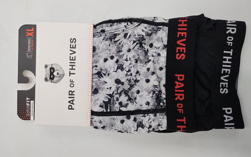 Pair of Thieves Floral Print Super Fit Boxer Briefs 2pk XL
