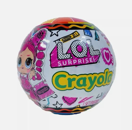 L.O.L. Surprise! Loves CRAYOLA Tots with Collectible Doll, 7 Surprises, Crayola Dolls