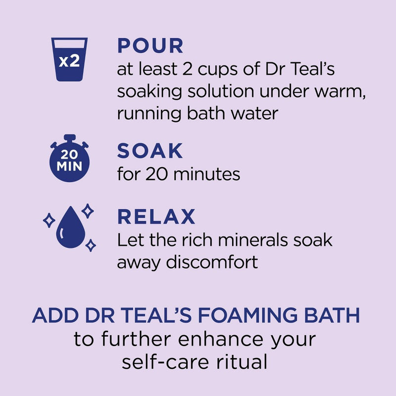 Dr Teal's Epsom Salt - Warm Vanilla - 2lbs